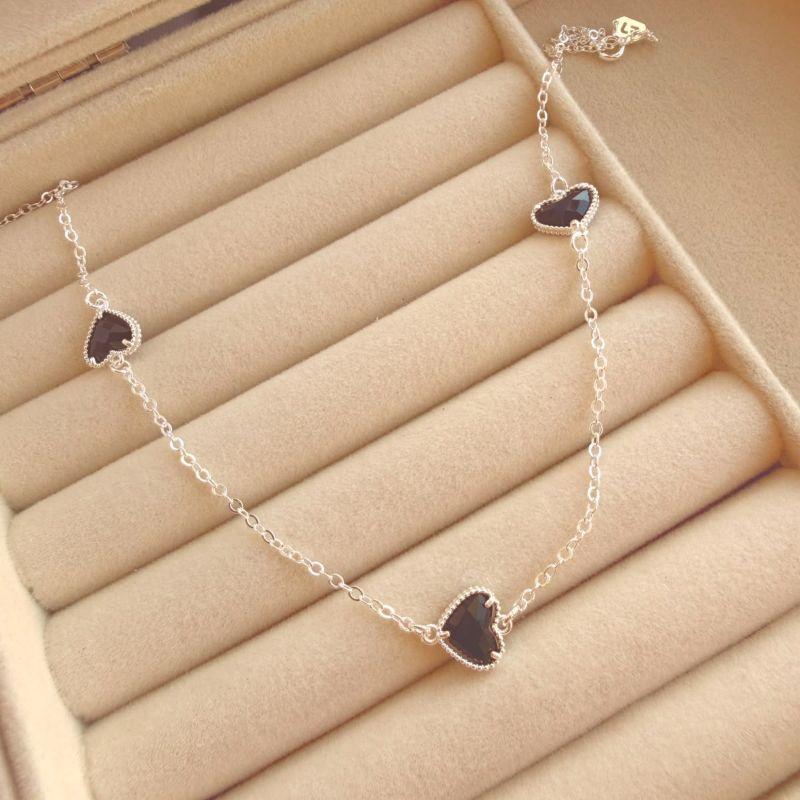 COLAR EM PRATA - PRETO - CL072612