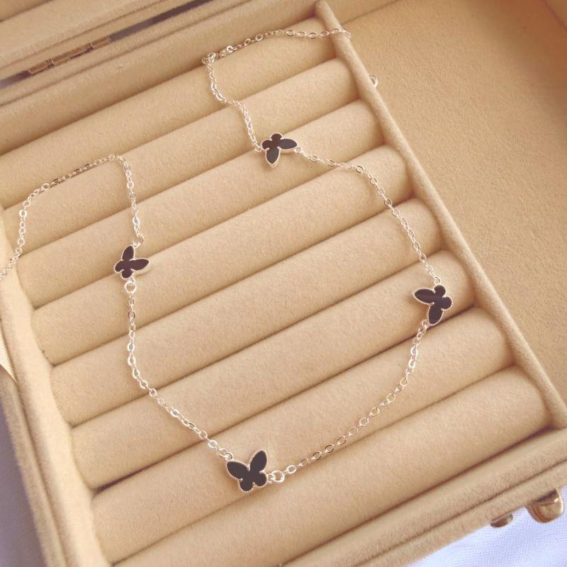 COLAR EM PRATA - PRETO - CL072616