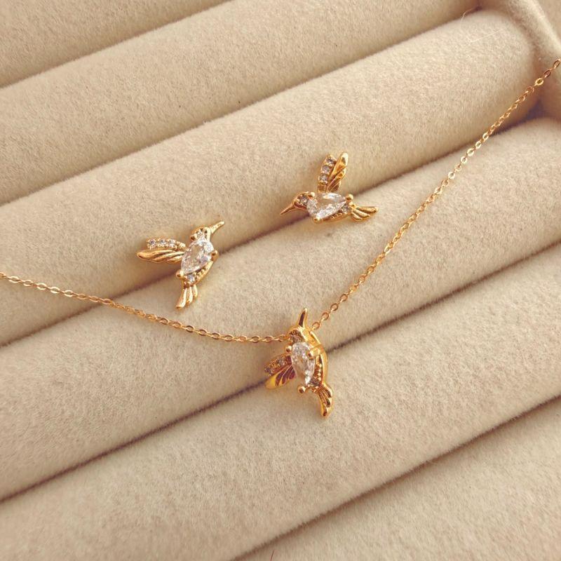 CONJUNTO G EM OURO - CRISTAL - CJ072613