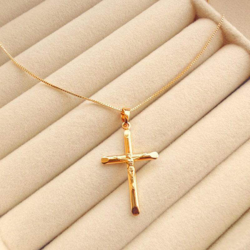 CORRENTE MAS C/ PING EM OURO - CP072615