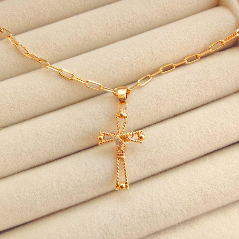 CORRENTE MAS C/ PING EM OURO - CP072627