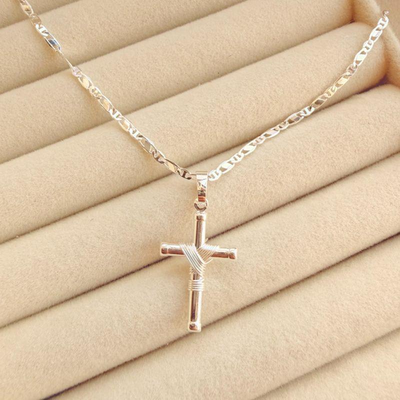 CORRENTE MAS C/ PING EM PRATA - CP072626
