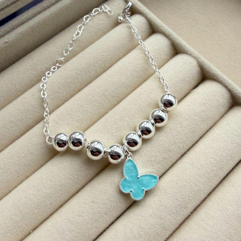 PULSEIRA FEM EM PRATA - AZUL - PF072644
