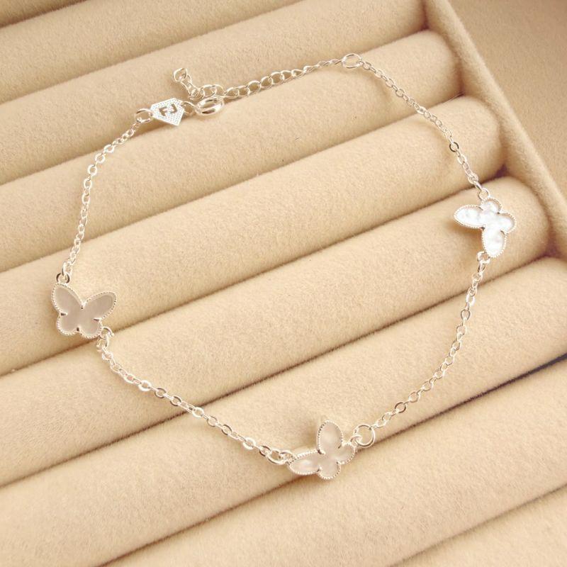 PULSEIRA FEM EM PRATA - BRANCO - PF072630