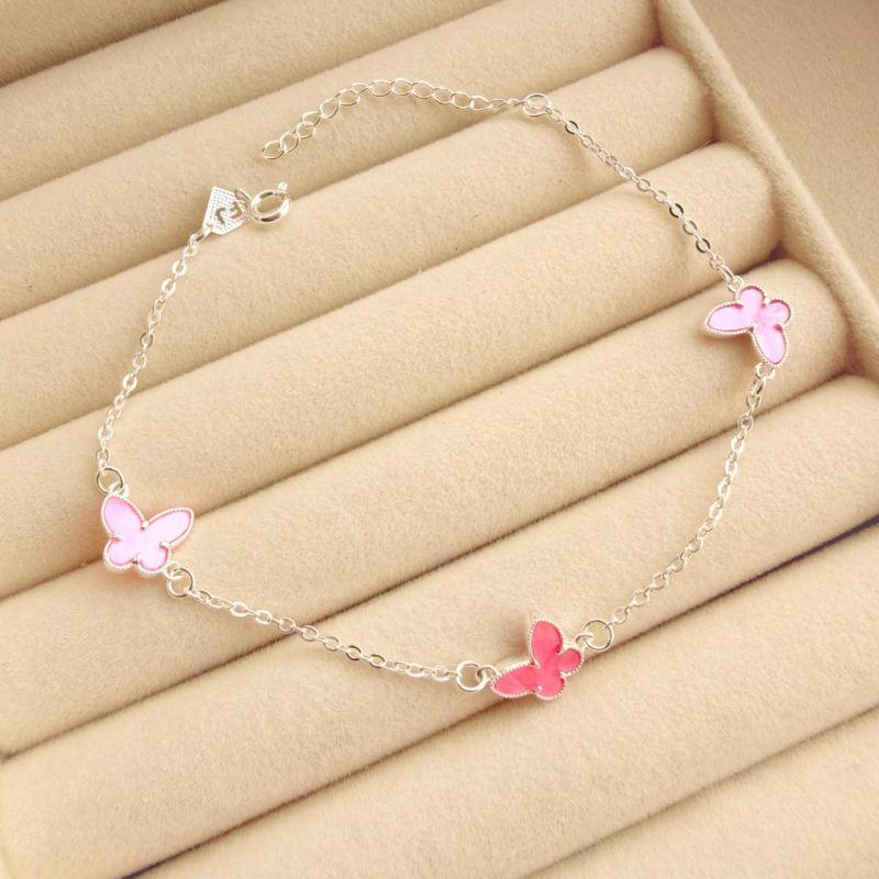 PULSEIRA FEM EM PRATA - ROSA - PF072630