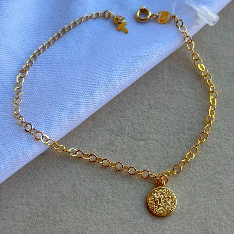 PULSEIRA FEM SEMIJOIA EM OURO - PF577023