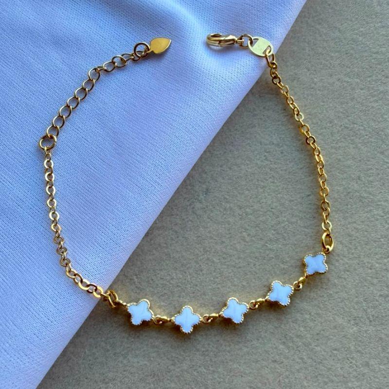PULSEIRA FEM SEMIJOIA EM OURO - PF577035