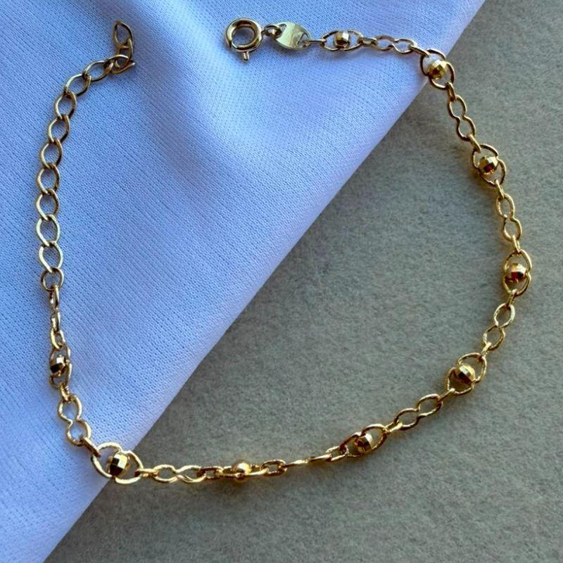 PULSEIRA FEM SEMIJOIA EM OURO - PF577045