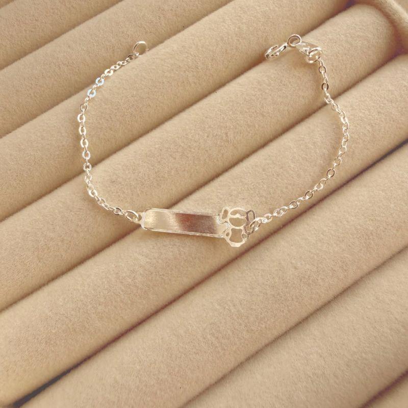 PULSEIRA INF EM PRATA - MENINA - PT072606