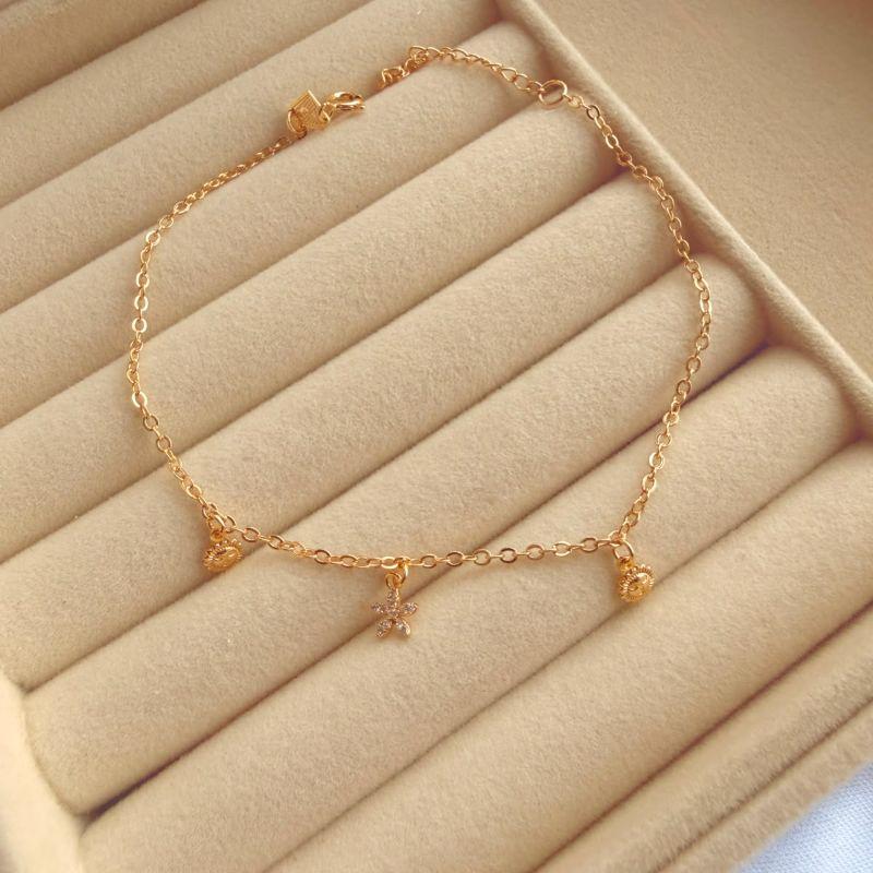 TORNOZELEIRA EM OURO - TZ072611