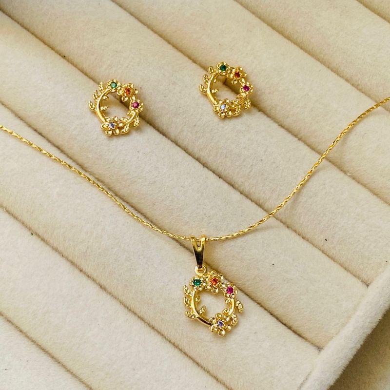 CONJUNTO EM OURO - CJ022607