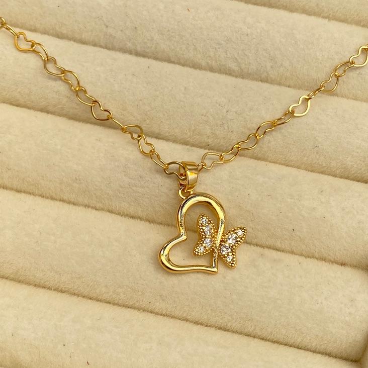 CORRENTE C/ PINGENTE EM OURO - GG062625