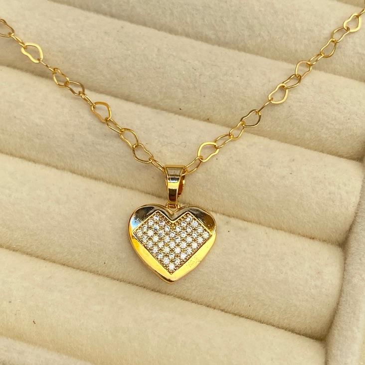 CORRENTE C/ PINGENTE EM OURO - GG062645
