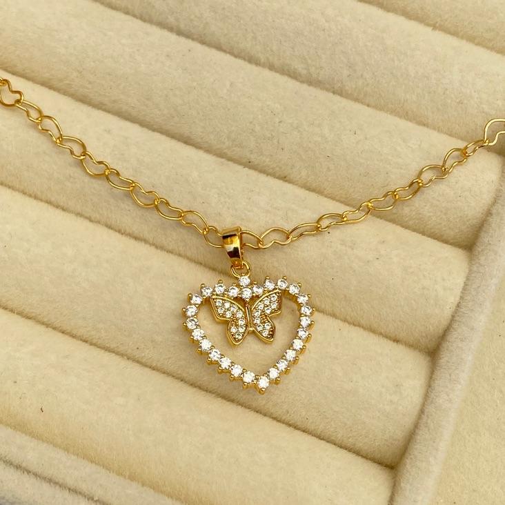 CORRENTE C/ PINGENTE EM OURO - GG062647