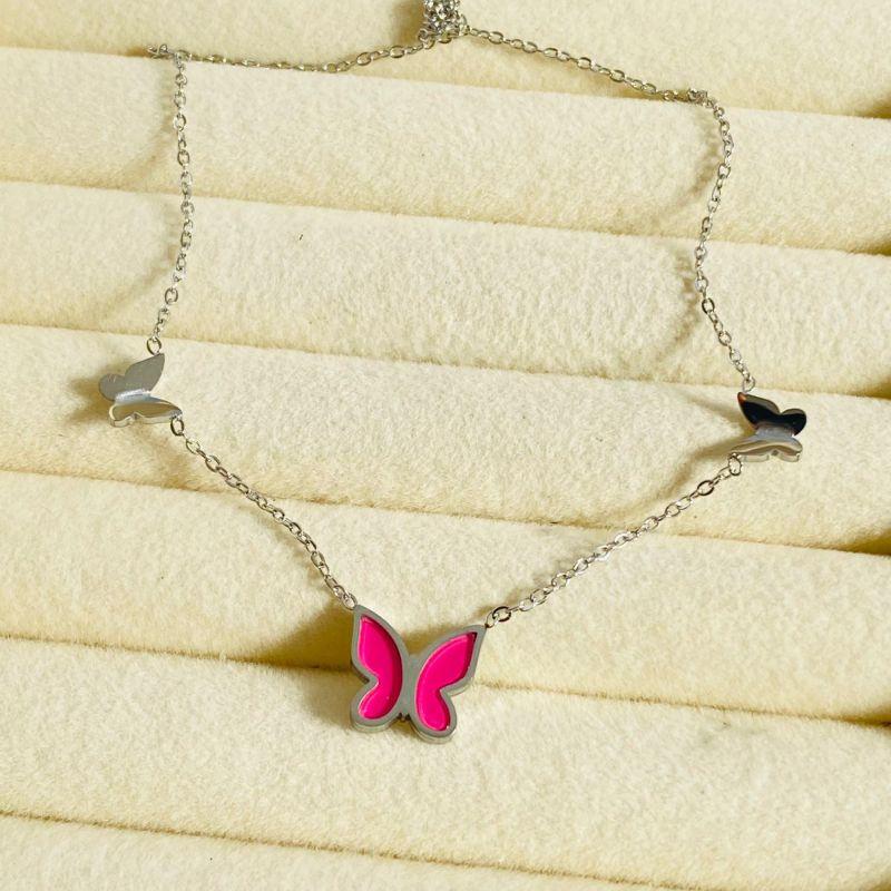 CORRENTE FEMI EM AÇO - ROSA - GG032608