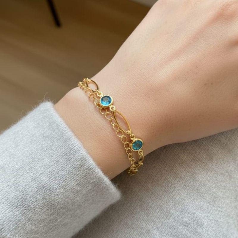 PULSEIRA FEMININA EM OURO - PF082505