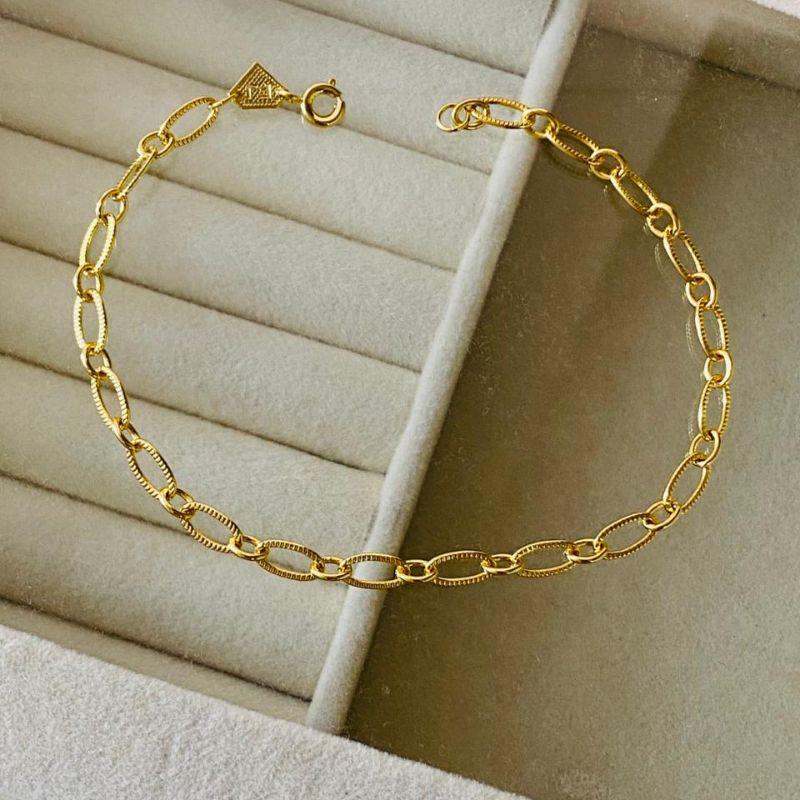 PULSEIRA MASCULINA EM OURO - PM112504