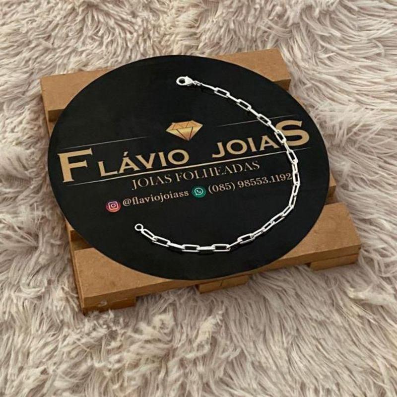 PULSEIRA MASCULINA PRATA 21CM - PM072115